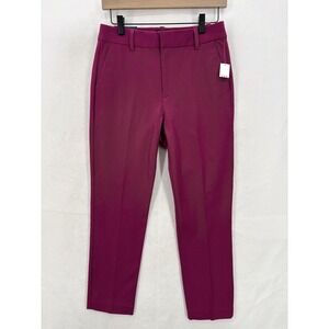 Gap Slim High Rise Ankle Pants Womens 2 Pink Stretch Twill Work Casual Preppy